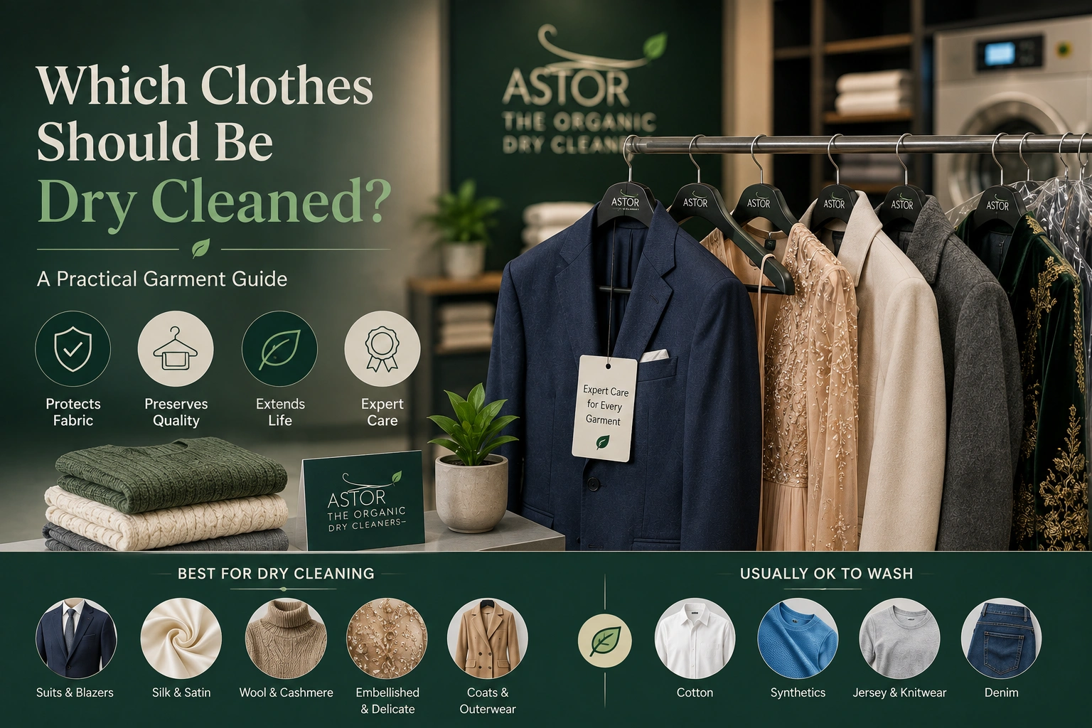 Which clothes should be dry cleaned — practical garment care guide from Astor Drycleaners